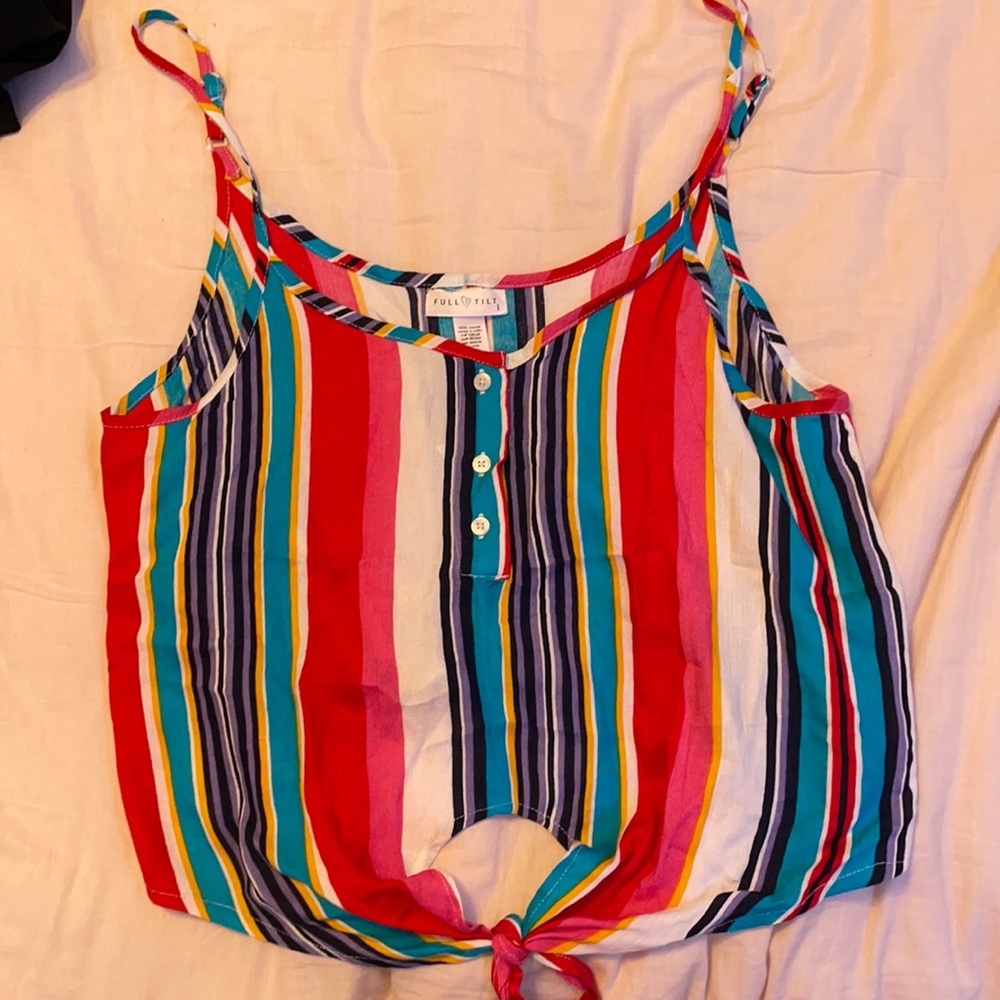 Tillys Multi Color Crop Top